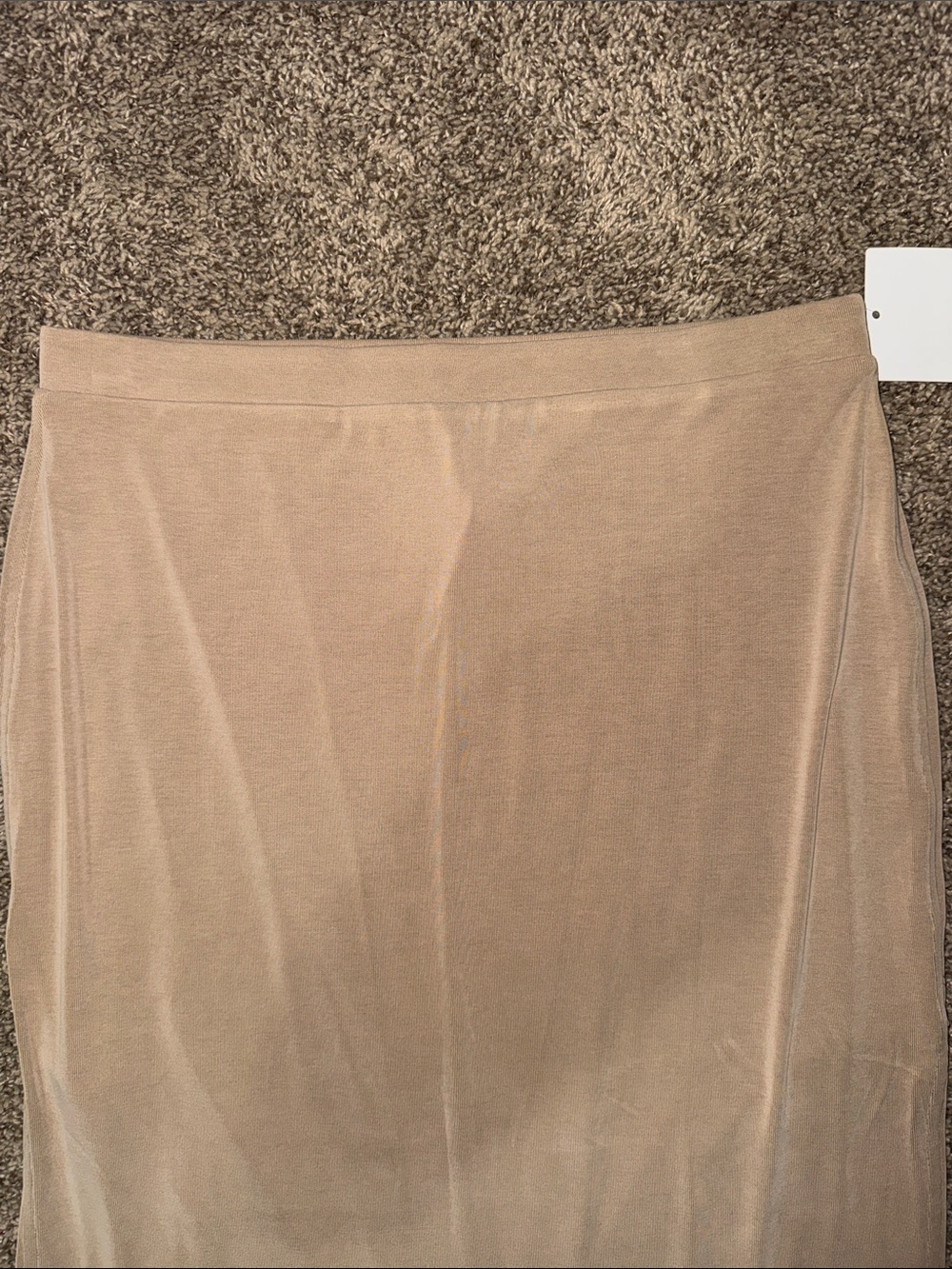 lululemon Beige Midi Pencil Skirt NWT sz Large softstreme - Picture 2 of 5